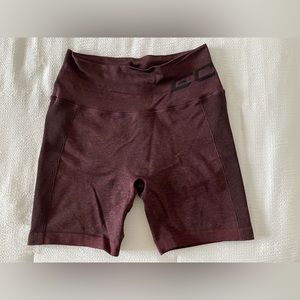 Burgundy Workout Shorts